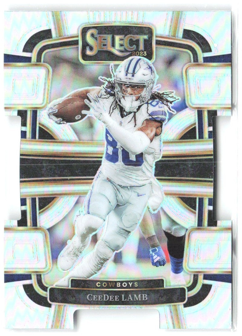 CeeDee Lamb Panini Select - Silver Prizms Die Cuts 29 2023 Dallas Cowboys