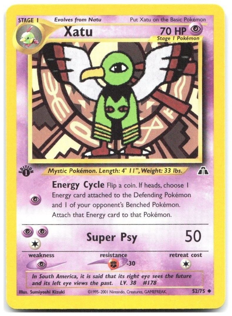Xatu 1st Edition Uncommon Neo Discovery 52/75 NM Sumiyoshi Kizuki