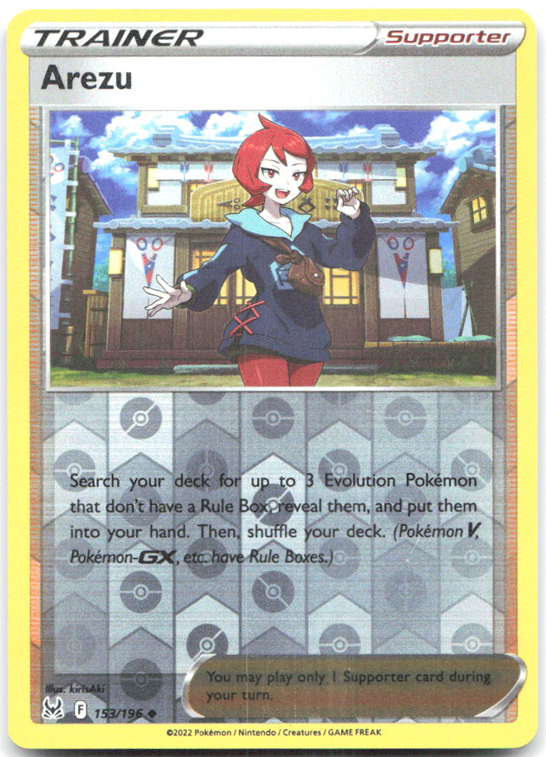 Arezu Reverse Holo Uncommon SWSH11 Lost Origin 153/196 NM kirisAki