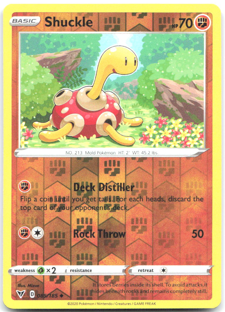 Shuckle Reverse Holo Uncommon SWSH04 Vivid Voltage 085/185 NM Mizue