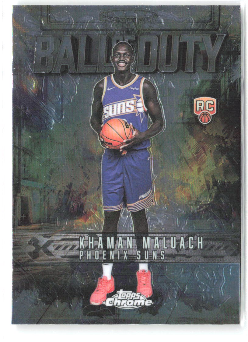 Khaman Maluach Topps Chrome - Ball of Duty BD-25 2025-26 Phoenix Suns