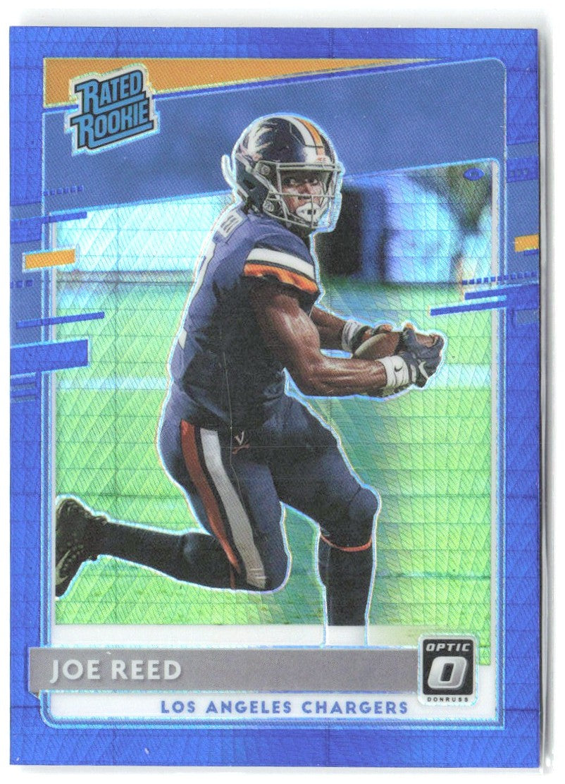 Joe Reed Donruss Optic - Blue Hyper 196 2020 Los Angeles Chargers