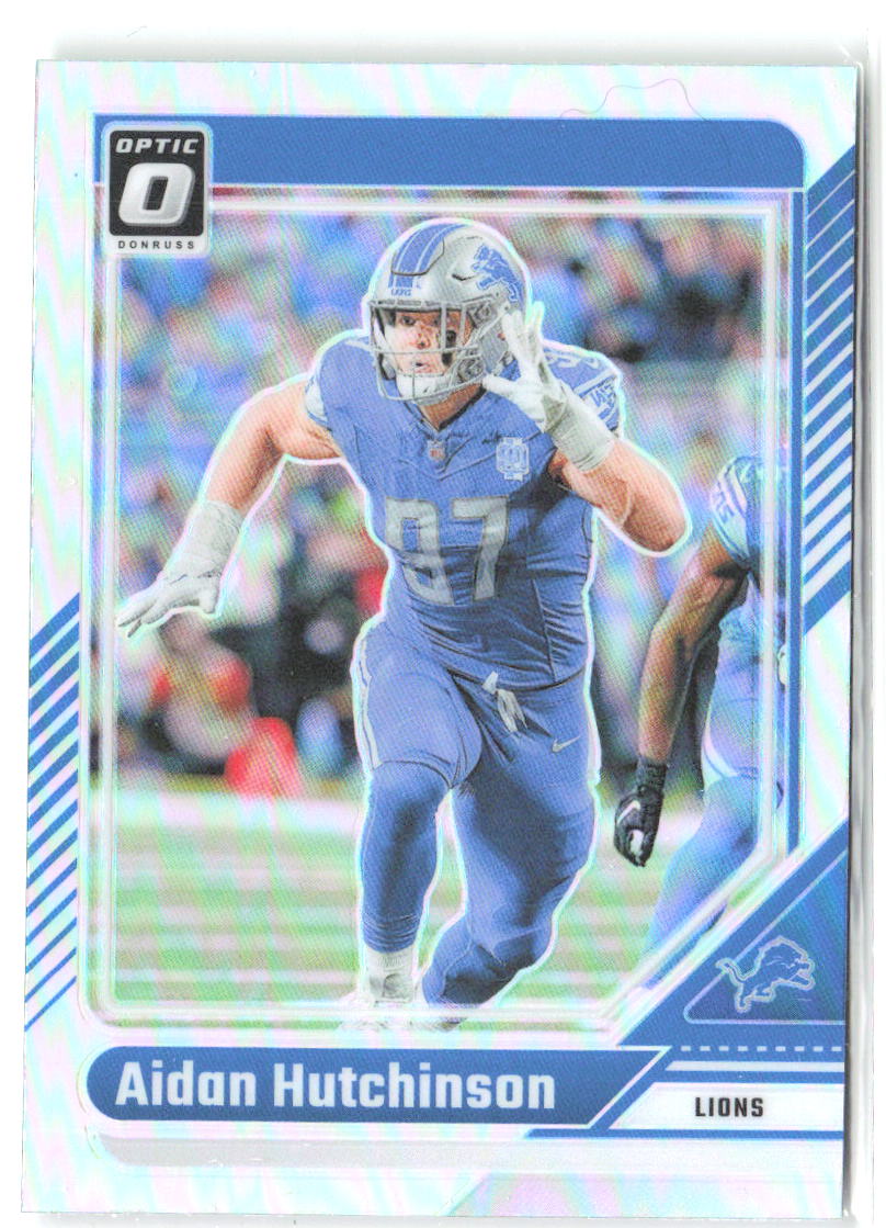 Aidan Hutchinson Donruss Optic - Holo 68 2024 Detroit Lions