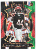 Demetrius Knight Jr. Panini Select - Black and Green Prizm Shock 58 2025 Bengals
