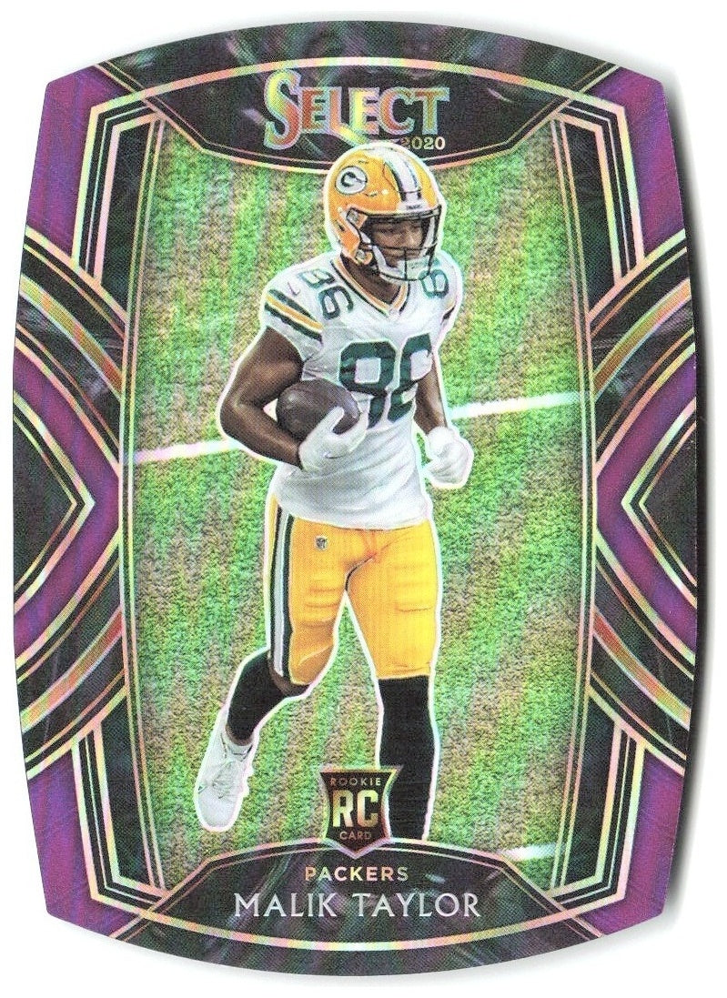 Malik Taylor Panini Select - Purple Prizm Die Cut 282 2020 Green Bay Packers