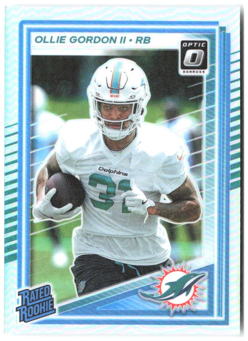Ollie Gordon II Donruss Optic - Holo 218 2025 Miami Dolphins
