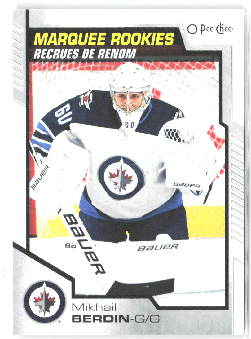 Mikhail Berdin Upper Deck 2020-21 O-Pee-Chee Update 626 2020-21 Winnipeg Jets RC