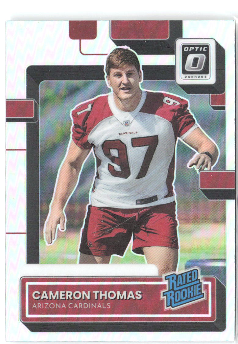 Cameron Thomas Donruss - Optic Rated Rookies Holo P-389 2022 Arizona Cardinals