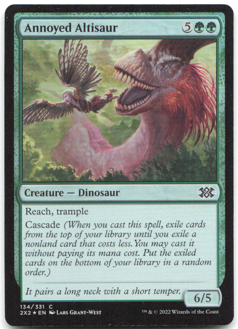 Annoyed Altisaur Foil C Double Masters 2022 134 NM Lars Grant West