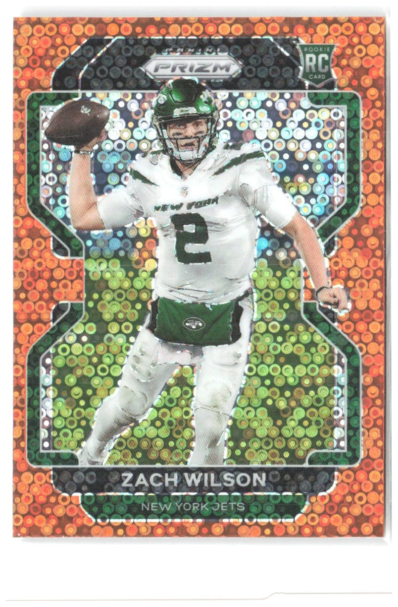 Zach Wilson Panini Prizm - Disco 332 2021 New York Jets