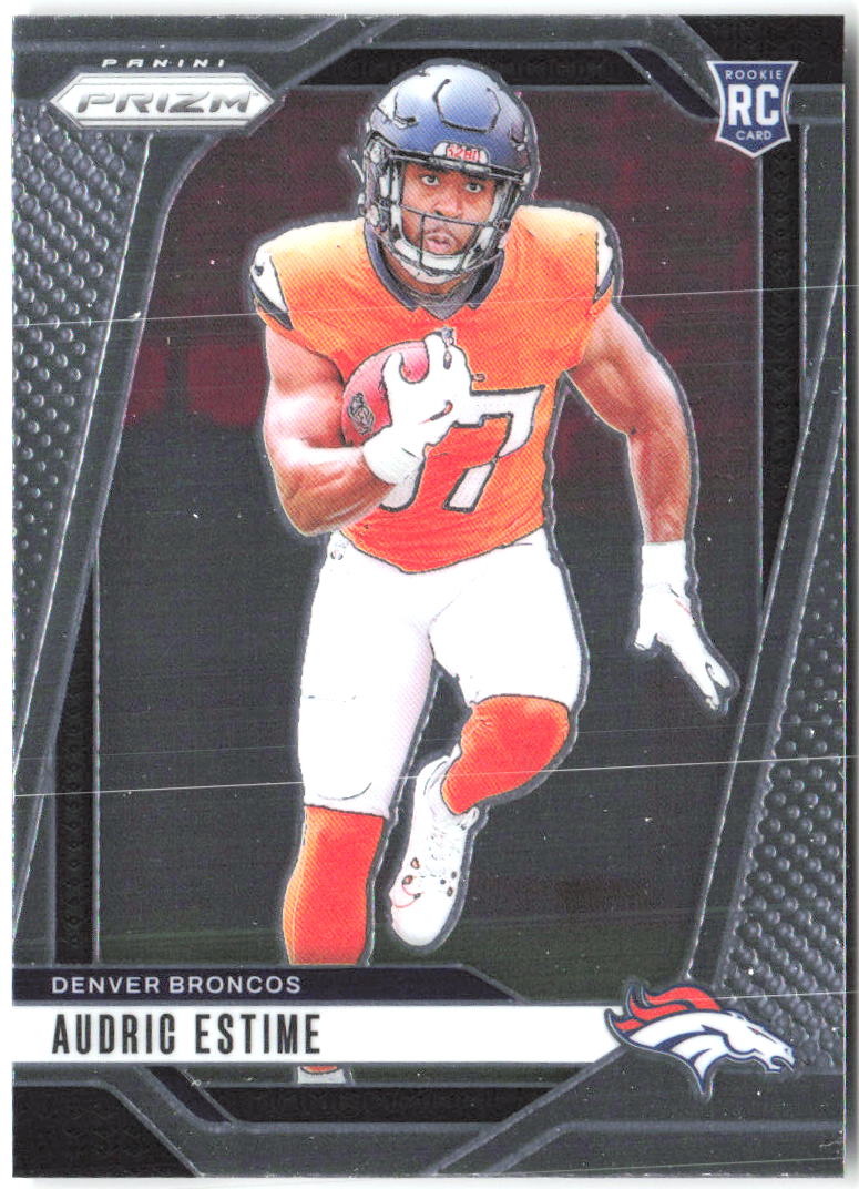 Audric Estime Panini Prizm 306 2024 Denver Broncos RC