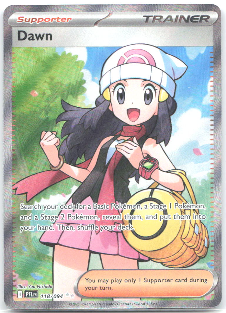 Dawn Holo Ultra Rare ME02: Phantasmal Flames 118/094 NM Yuu Nishida