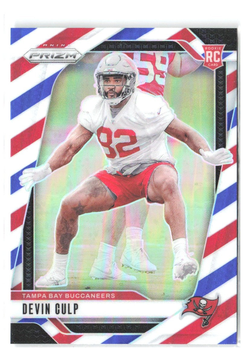 Devin Culp Panini Prizm - Red White and Blue 326 2024 Tampa Bay Buccaneers