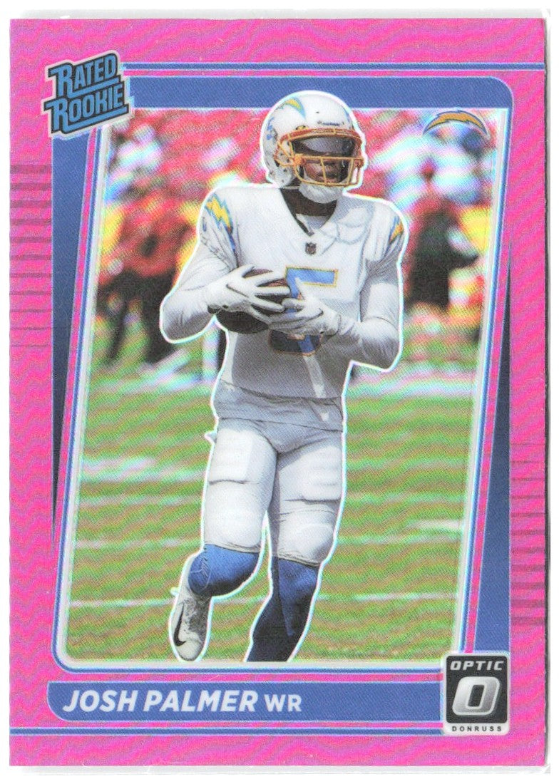 Josh Palmer Donruss Optic - Pink 229 2021 Los Angeles Chargers
