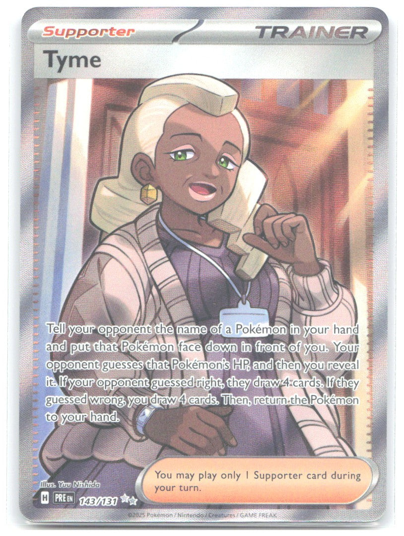 Tyme Holo Ultra Rare SV Prismatic Evolutions 143/131 NM Yuu Nishida