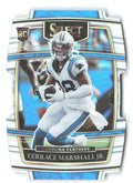 Terrace Marshall Jr. Select - Silver Prizm Die Cut 62 2021 Carolina Panthers