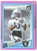 Dont’e Thornton Jr. Donruss - Optic Rated Rookies Pink 349 2025 Las Raiders