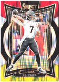 C.J. Stroud Panini Select - Red & Yellow Prizm Shock 42 2024 Houston Texans