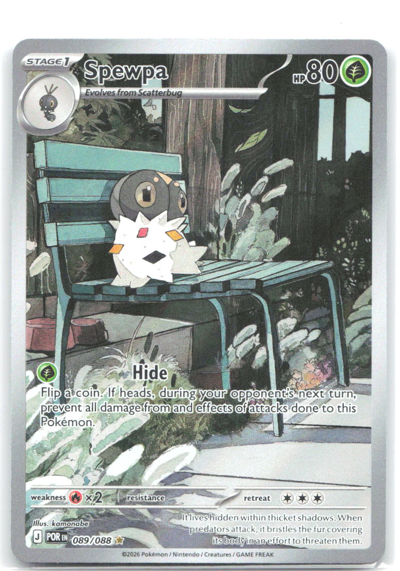 Spewpa Holo Illustration Rare ME03: Perfect Order 089/088 NM kamonabe