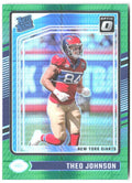 Theo Johnson Donruss Optic - Green Hyper 291 2024 New York Giants