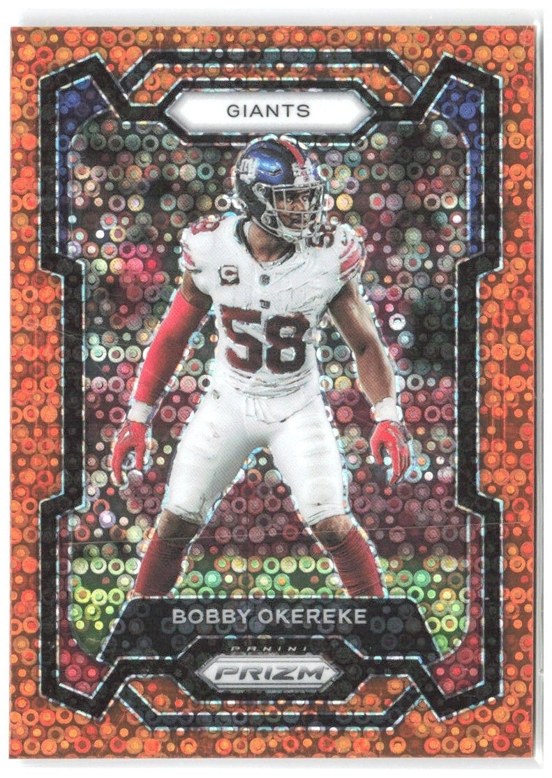 Bobby Okereke Panini Prizm - Disco 124 2023 New York Giants