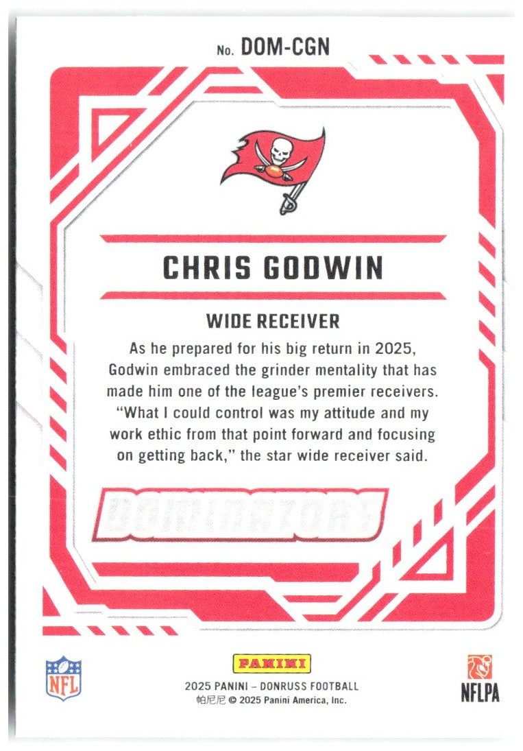 Chris Godwin Donruss - Dominators DOM-CGN 2025 Tampa Bay Buccaneers