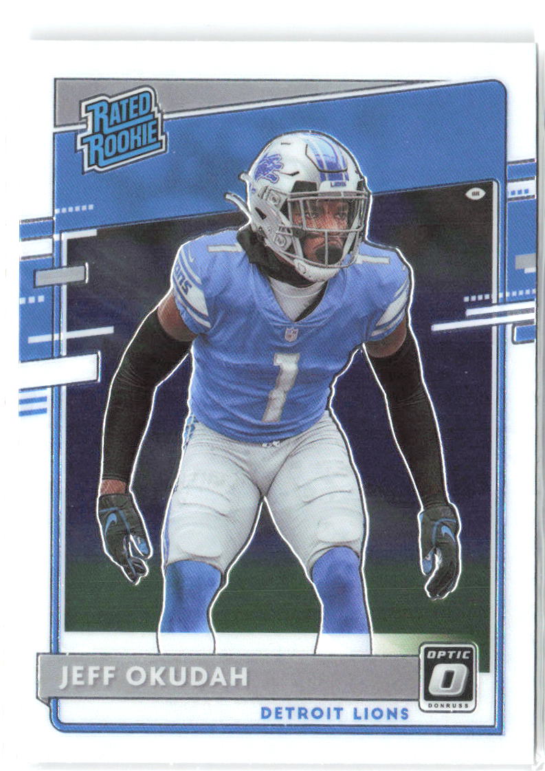 Jeff Okudah Donruss Optic 193 2020 Detroit Lions RC