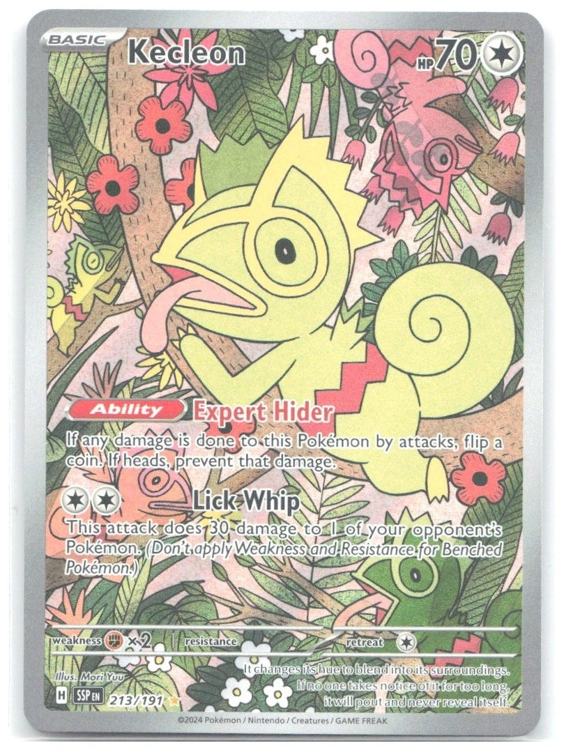 Kecleon Holo Illustration Rare SV08 Surging Sparks 213/191 NM Mori Yuu