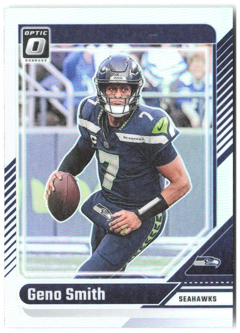 Geno Smith Donruss Optic - Holo 177 2024 Seattle Seahawks