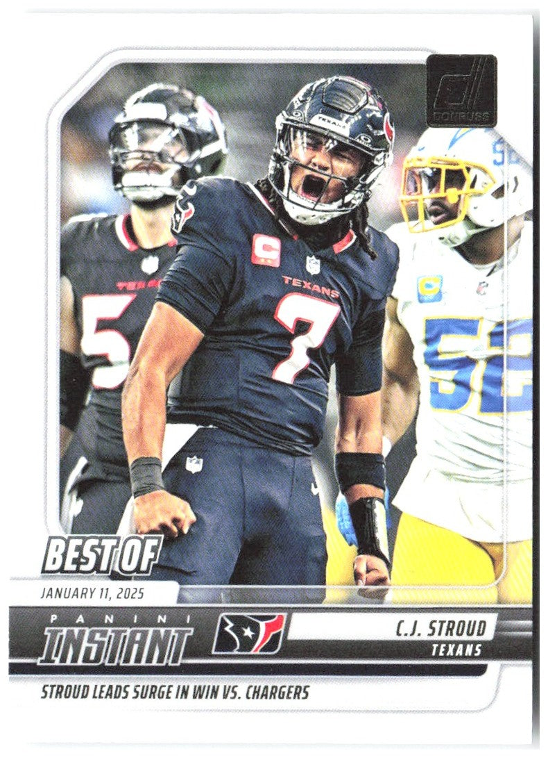 C.J. Stroud Donruss - Best of Instant INS-CSD 2025 Houston Texans