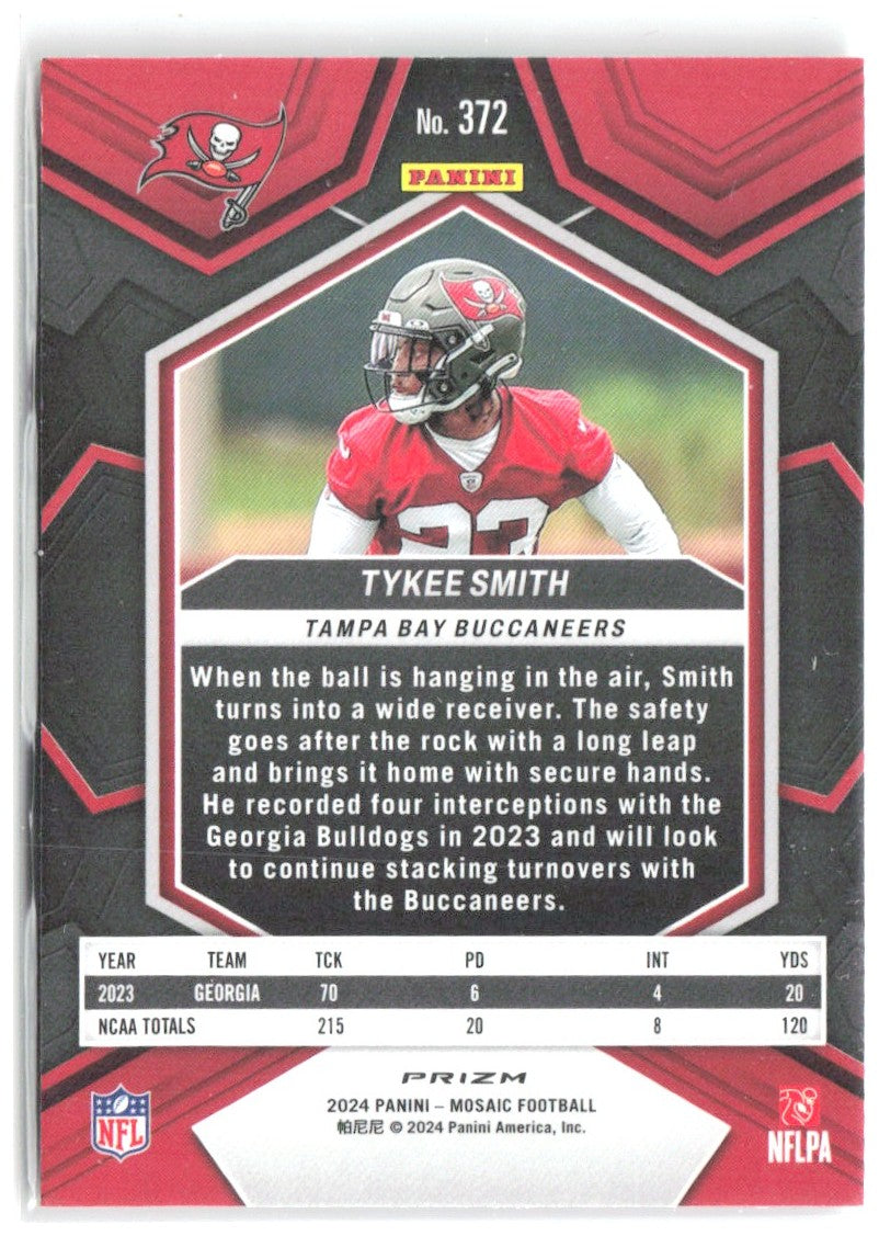 Tykee Smith Panini Mosaic - Mosaic Camo Pink 372 2024 Tampa Bay Buccaneers