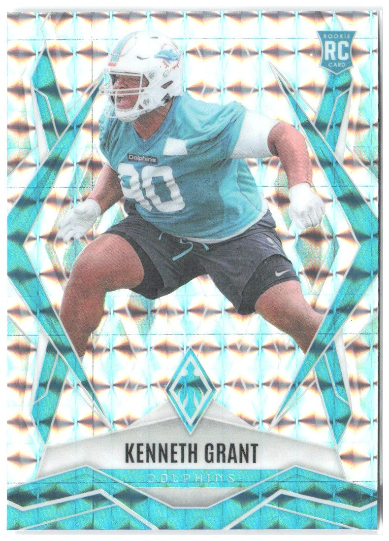 Kenneth Grant Panini Phoenix - Silver Pyramids Prizm 223 2025 Miami Dolphins