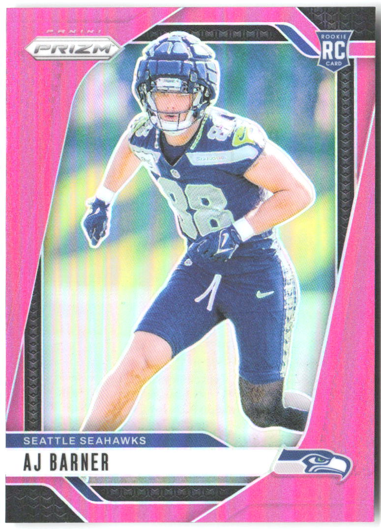 AJ Barner Panini Prizm - Pink 304 2024 Seattle Seahawks