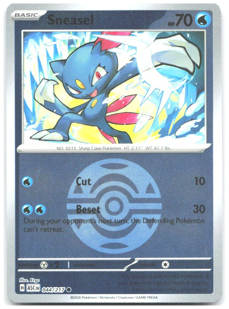 Sneasel Dusk Ball Reverse Holo Common ME Ascended Heroes 044/217 NM Krgc