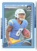 Omarion Hampton Donruss Optic 212 2025 Los Angeles Chargers RC