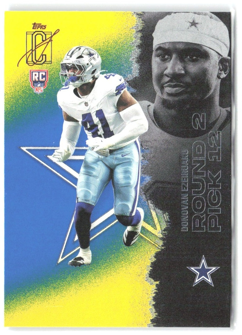 Donovan Ezeiruaku Topps Signature Class - Blue & Yellow 206 2025 Dallas Cowboys