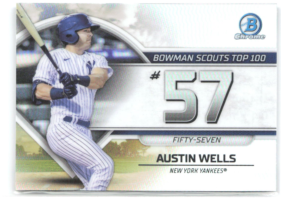 Austin Wells Bowman Scouts Top 100 Bowman - Bowman Scouts Top 100 BTP-57 NM