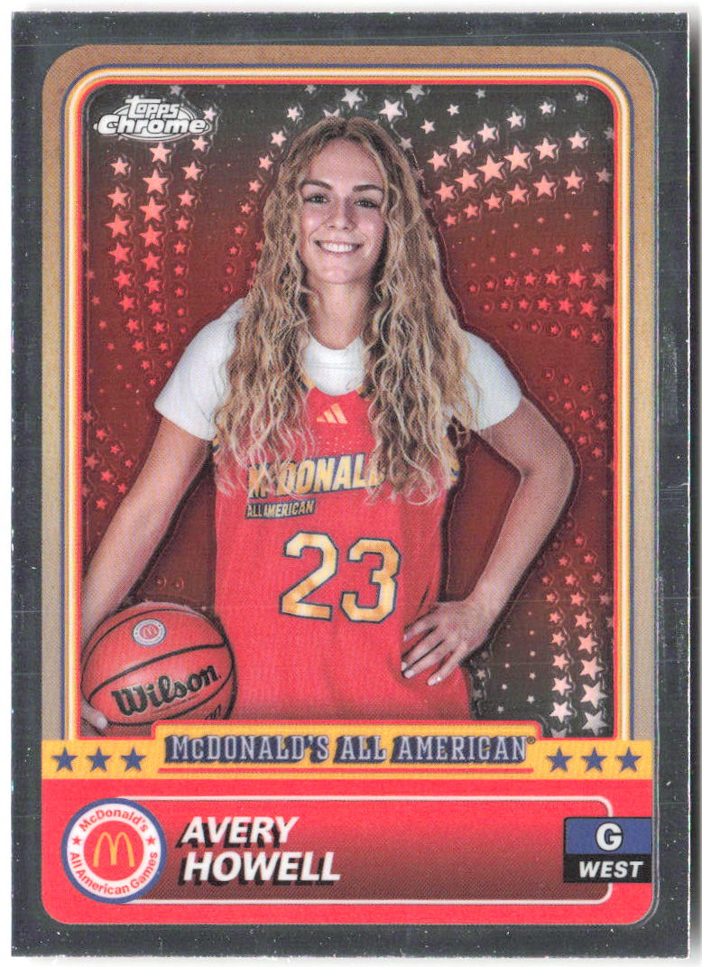 Avery Howell Topps Chrome McDonald's All-American 67 2024