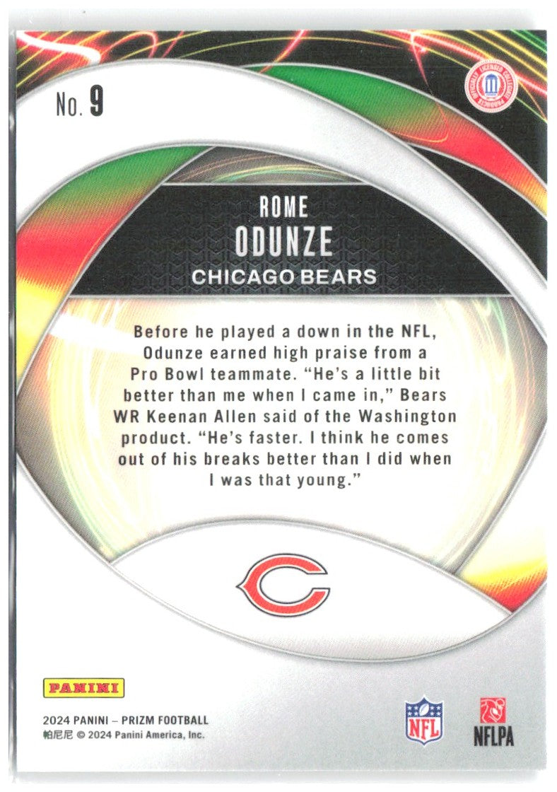 Rome Odunze Panini Prizm - Portals 9 2024 Chicago Bears / Washington Huskies