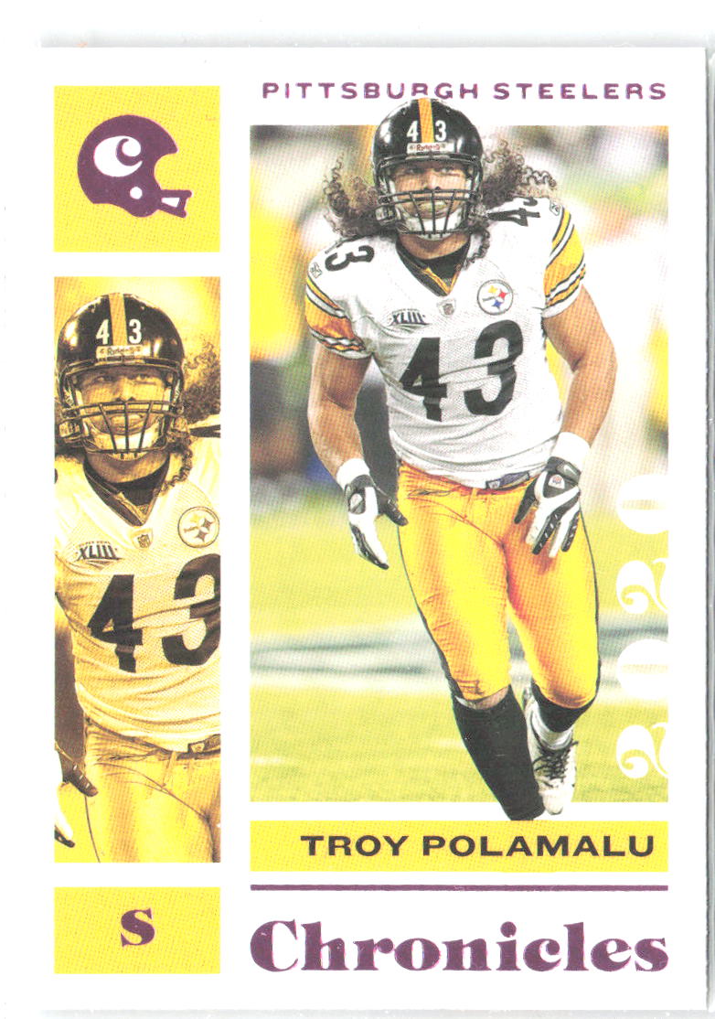 Troy Polamalu Panini Chronicles - Pink 82 2020 Pittsburgh Steelers