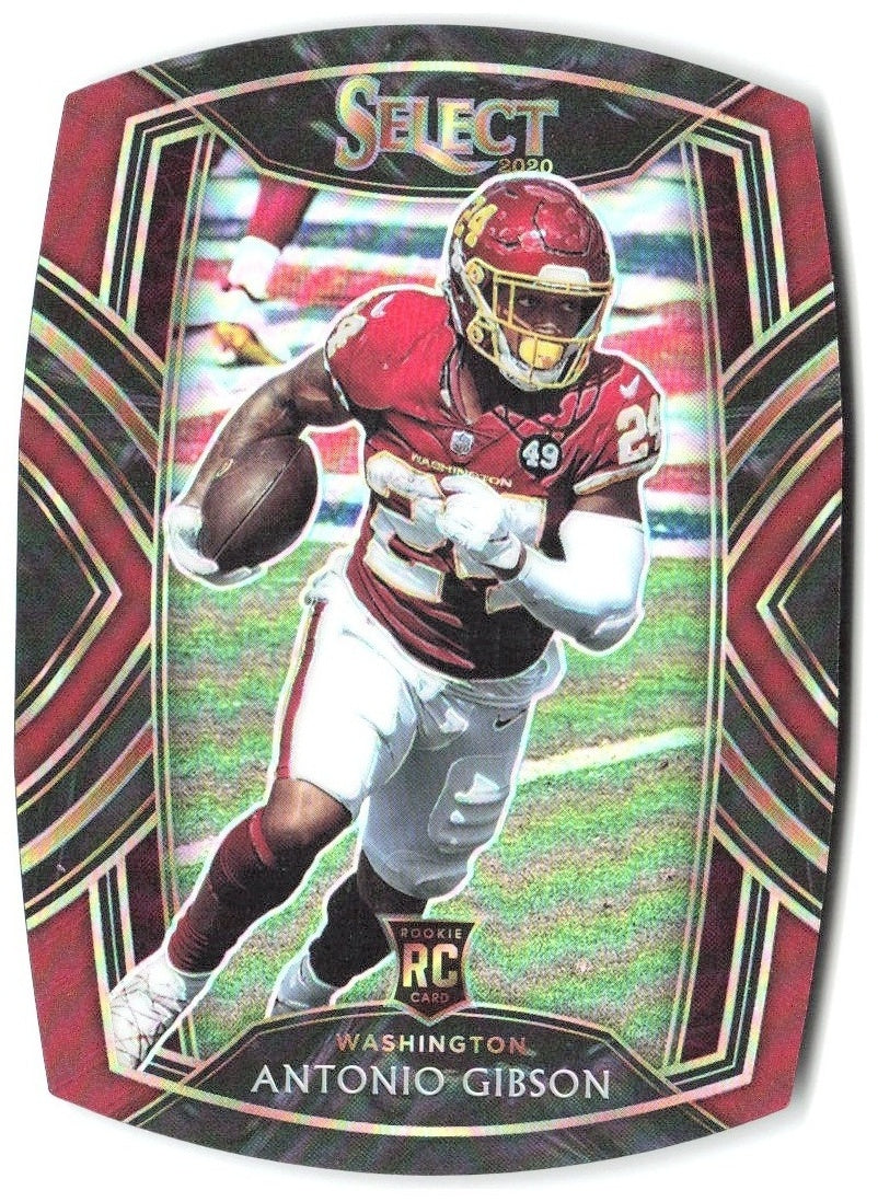 Antonio Gibson Panini Select Red Prizm Die Cut 272 2020 Washington Football Team