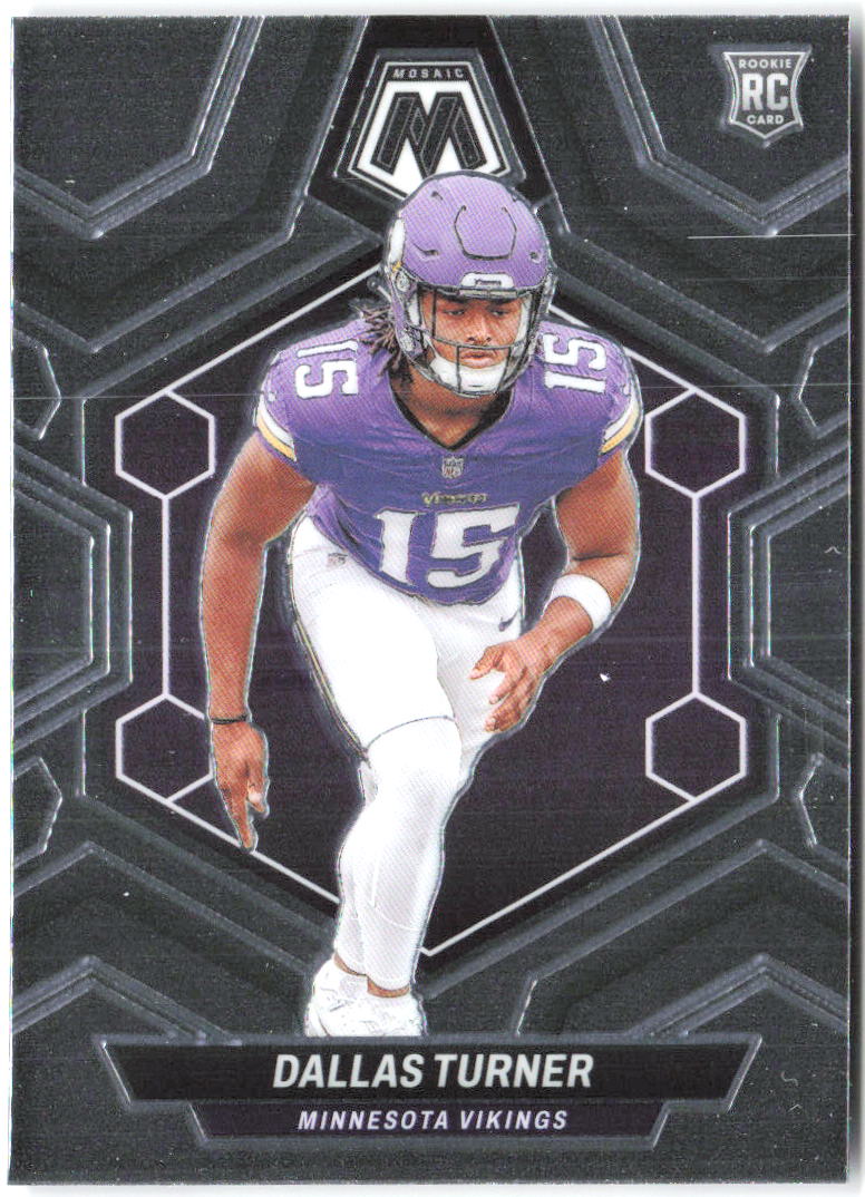 Dallas Turner Panini Mosaic 317 2024 Minnesota Vikings RC