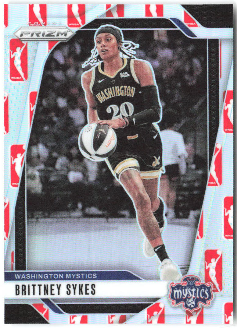 Brittney Sykes Panini Prizm WNBA - WNBA Logo Prizms 80 2024 Washington Mystics