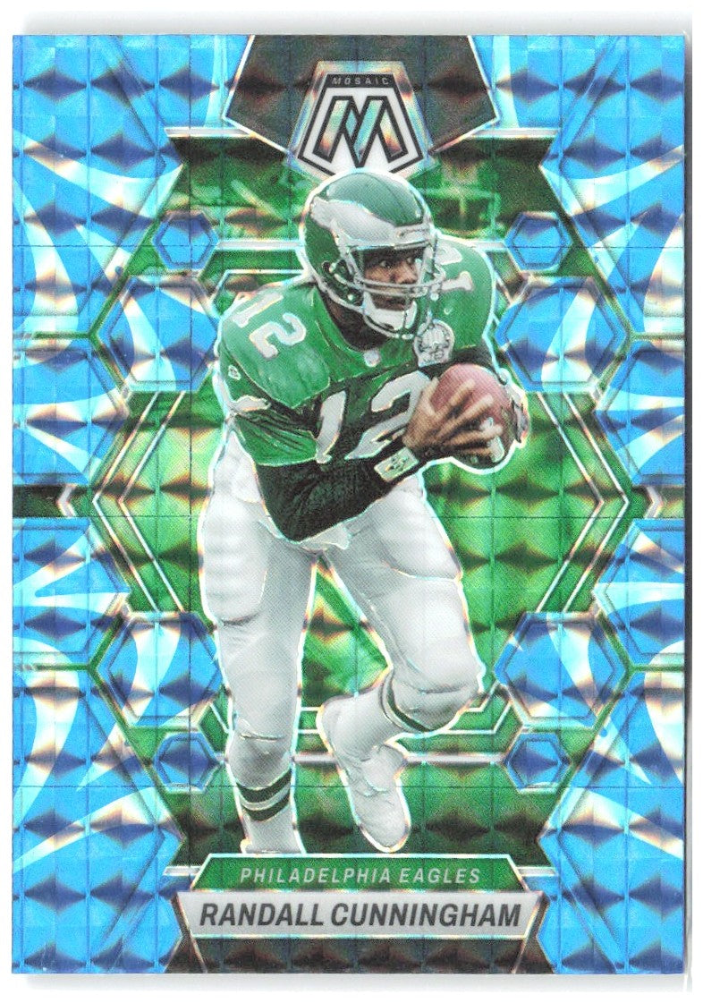 Randall Cunningham Mosaic - Reactive Blue Mosaic 199 2023 Philadelphia Eagles