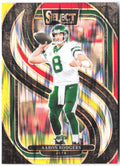 Aaron Rodgers Panini Select - Red & Yellow Prizm Shock 126 2024 New York Jets