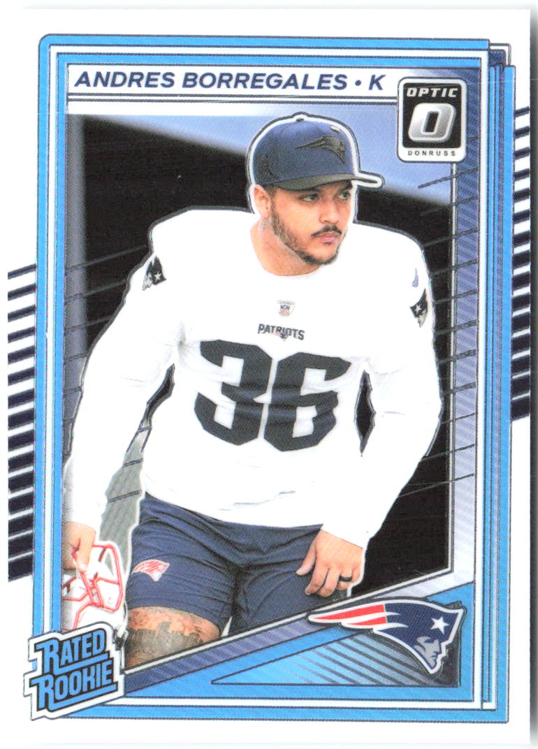 Andres Borregales Donruss Optic 287 2025 New England Patriots RC