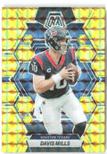 Davis Mills Panini Mosaic - Reactive Yellow Mosaic 89 2023 Houston Texans
