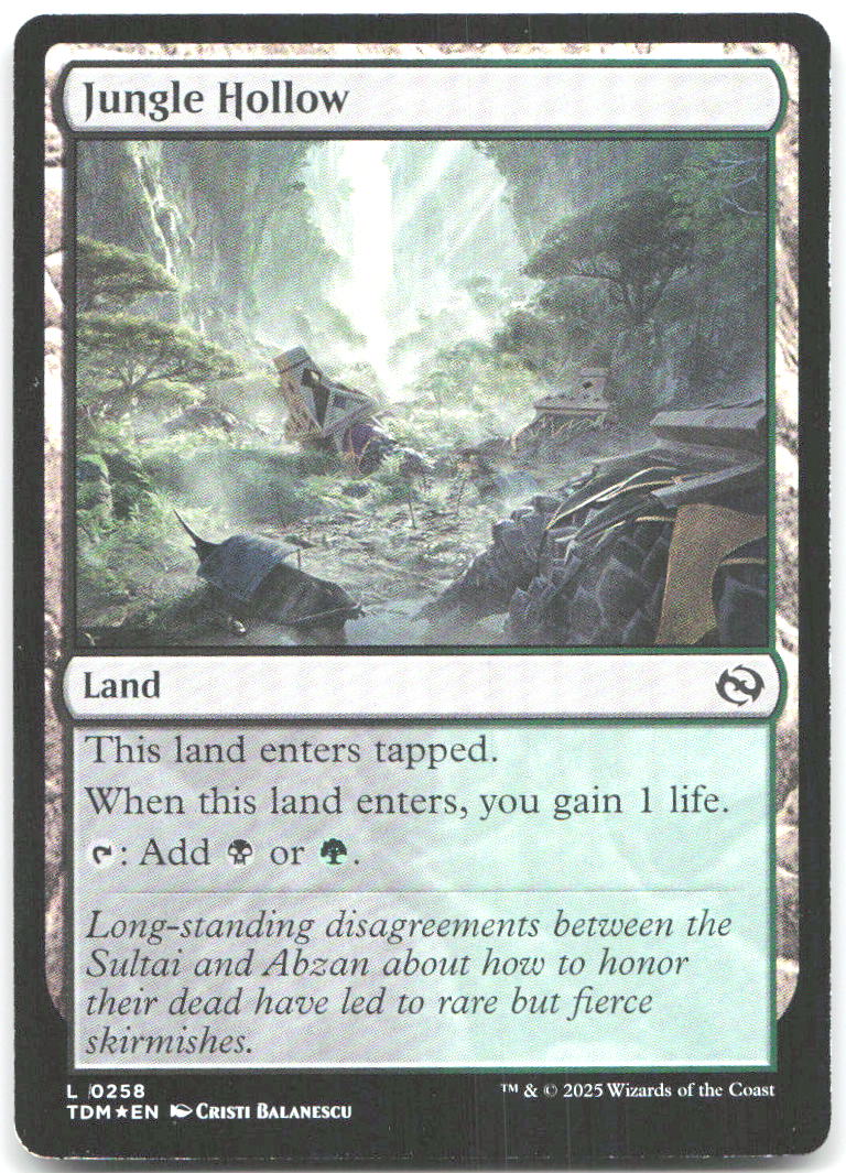 Jungle Hollow Foil L Tarkir Dragonstorm 258 NM Cristi Balanescu