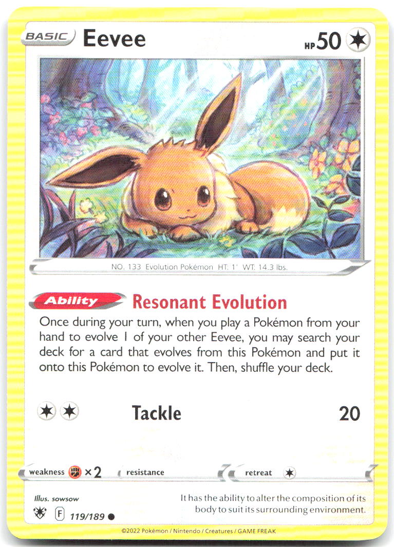 Eevee Common SWSH10: Astral Radiance 119/189 NM sowsow