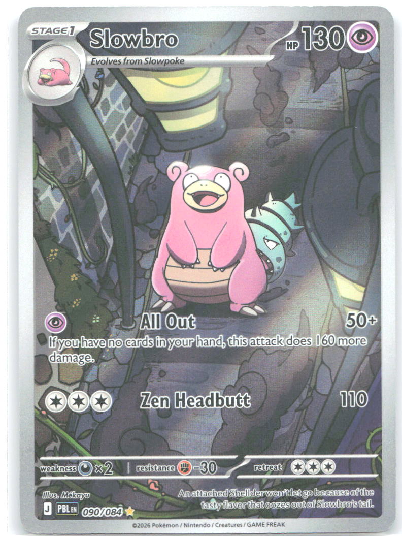 Slowbro Holo Illustration Rare ME05: Pitch Black 090/084 NM Mékayu